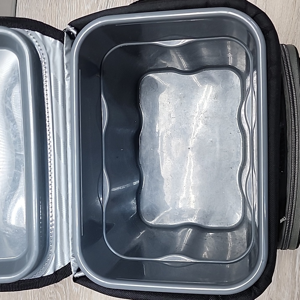 Titan by Arctic Zone Deep Freeze Zipperless 9 Can Cooler Grey Black - Picture 9 of 12